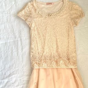 Baby Pink Chic Embroidered Dress 🌸